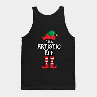 Artistic Elf Matching Family Christmas Art Tank Top